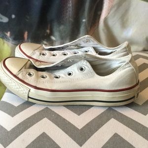 White low-top converse